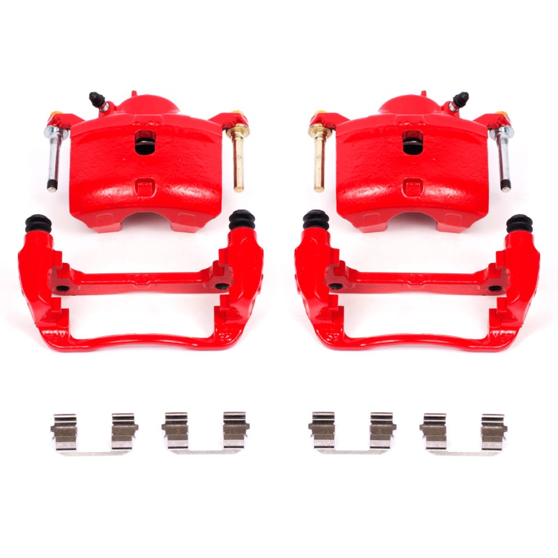 Power Stop 13-15 Acura ILX Front Red Calipers w/Brackets – Pair