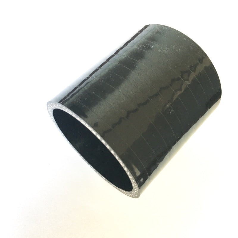 Stainless Bros 2.5in Straight High Temp 4-Ply Reinforced Silicone Coupler – Black