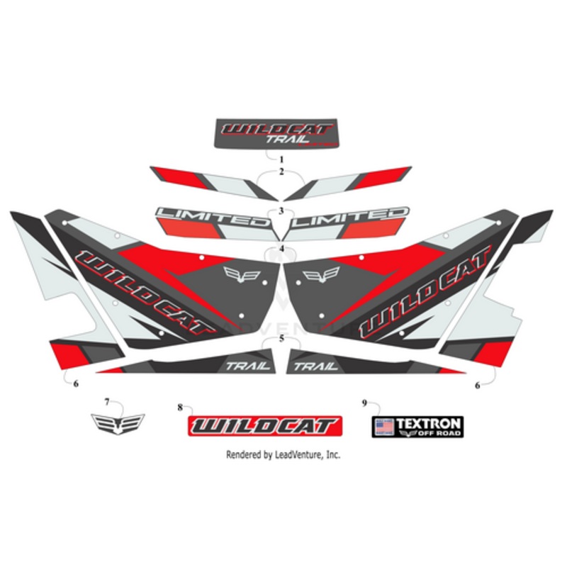 Door Decal-Right (Wildcat/Logo) by Arctic Cat