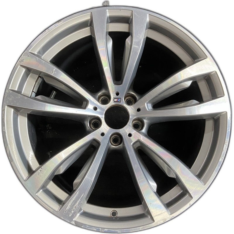 20″ BMW X5 14-18 20×11 alloy rear 5 spoke V spoke flat spoke machined Original OEM Wheel Rim