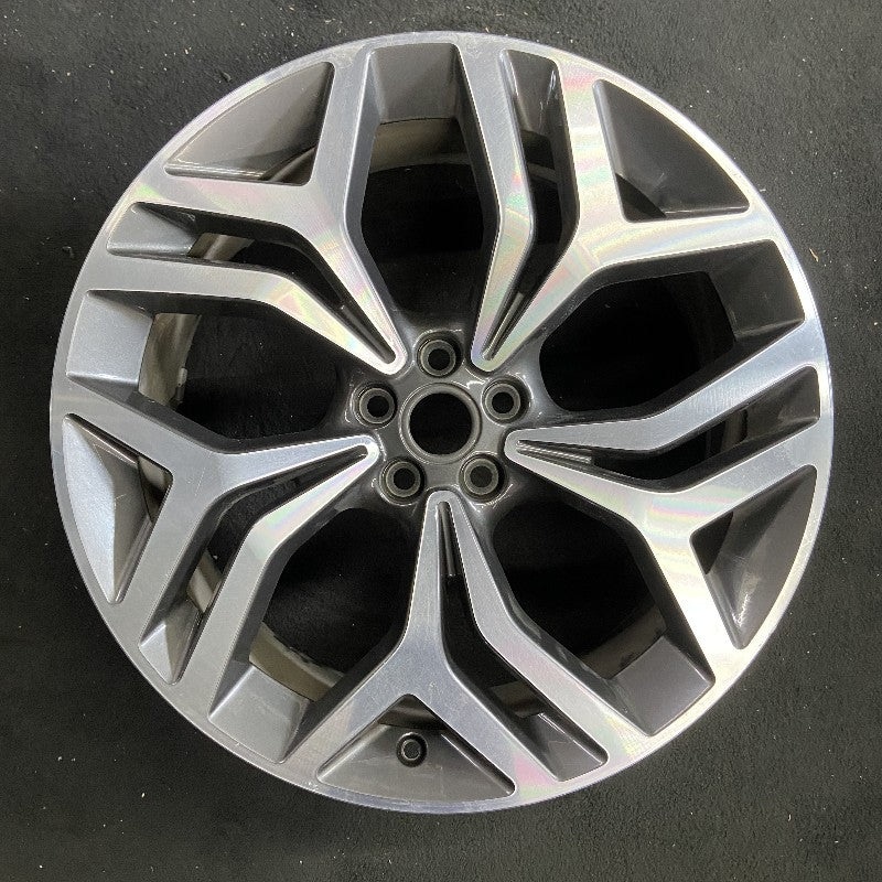 21″ VELAR 18-19 21×8.5 alloy 5 Y spoke machined face gray accents Original OEM Wheel Rim