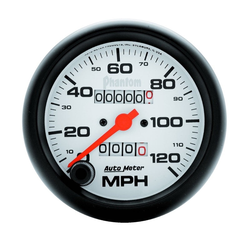 Autometer Phantom 3-3/8in 120MPH Speedometer Gauge – Mechanical Full Sweep