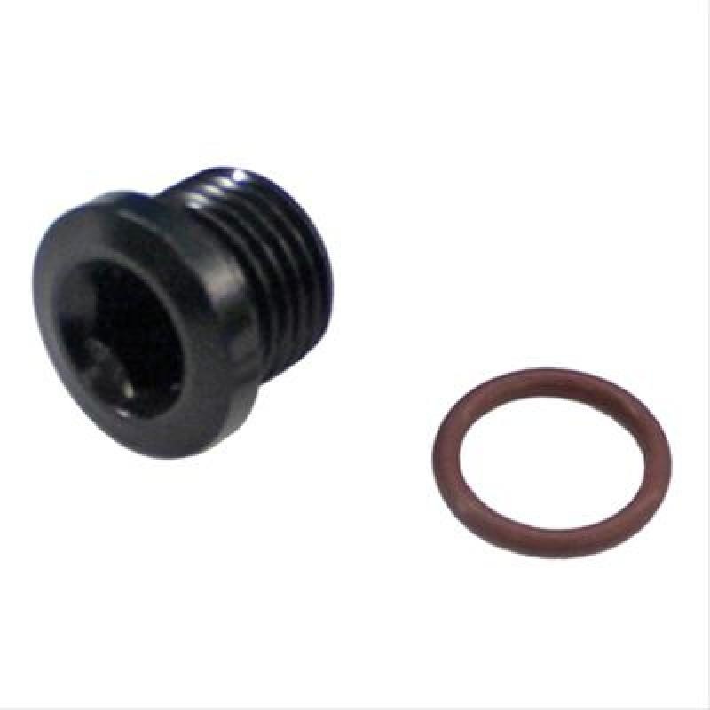 Fragola -8AN (3/4-16) Socket Hex Port Plug – Black