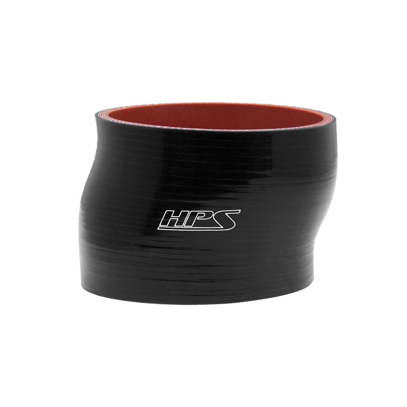 HPS 3-1/2″ 4-ply Reinforced Silicone Straight Offset Coupler | Universal (HTSOC-350-BLK)