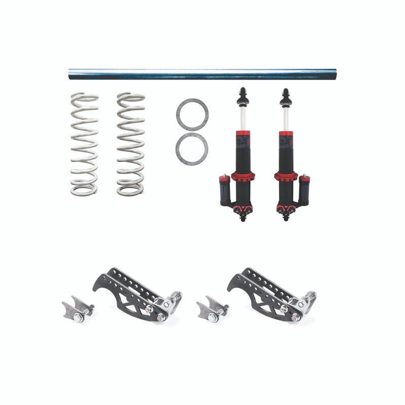 QA1 DM501-3001 HD Pro Rear Weld-In Coilover Kit MOD Series Shock 300lb/in. Spring for 3.25in. Axle Tube