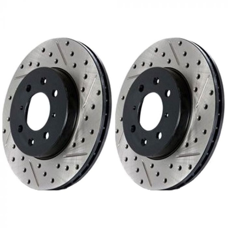 StopTech 68-69 Ford Mustang Right Slotted & Drilled Brake Rotor – Front