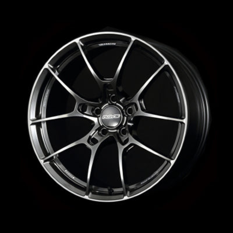 Volk Racing G025 Wheel  – 18×8.0 +45 | 5×114.3 | Shining Black Metal w/ DC Rim Edge