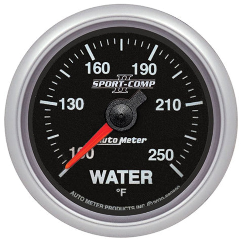 Autometer Sport-Comp II 3-3/8″ Water Temp Gauge (880890)