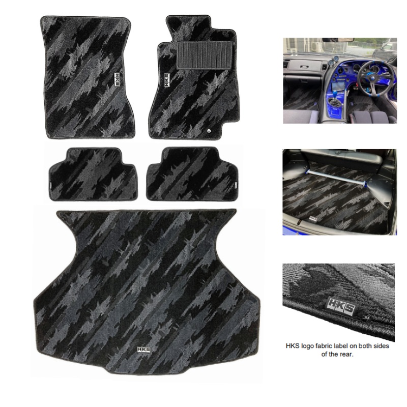 HKS FLOOR MATS JZA80 FULL SET OCT RHD