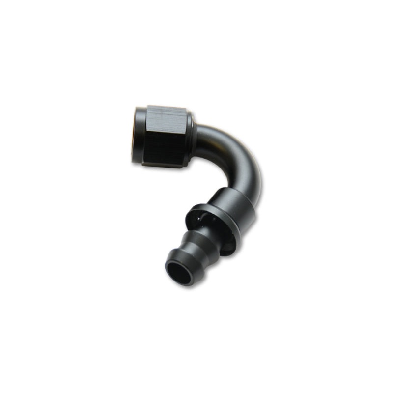 Vibrant Push-On 120 Degree Hose End Elbow Fitting – -6AN