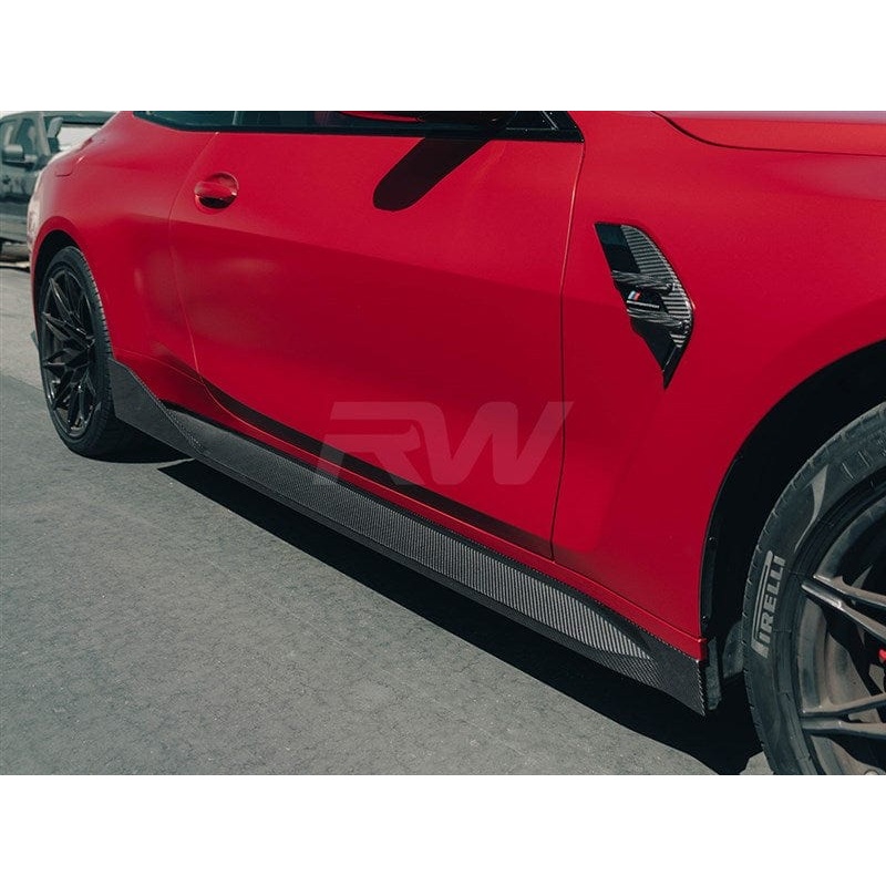 RW Carbon Performance Style CF Side Skirt Extensions – BMW / G82 / G83 / M4