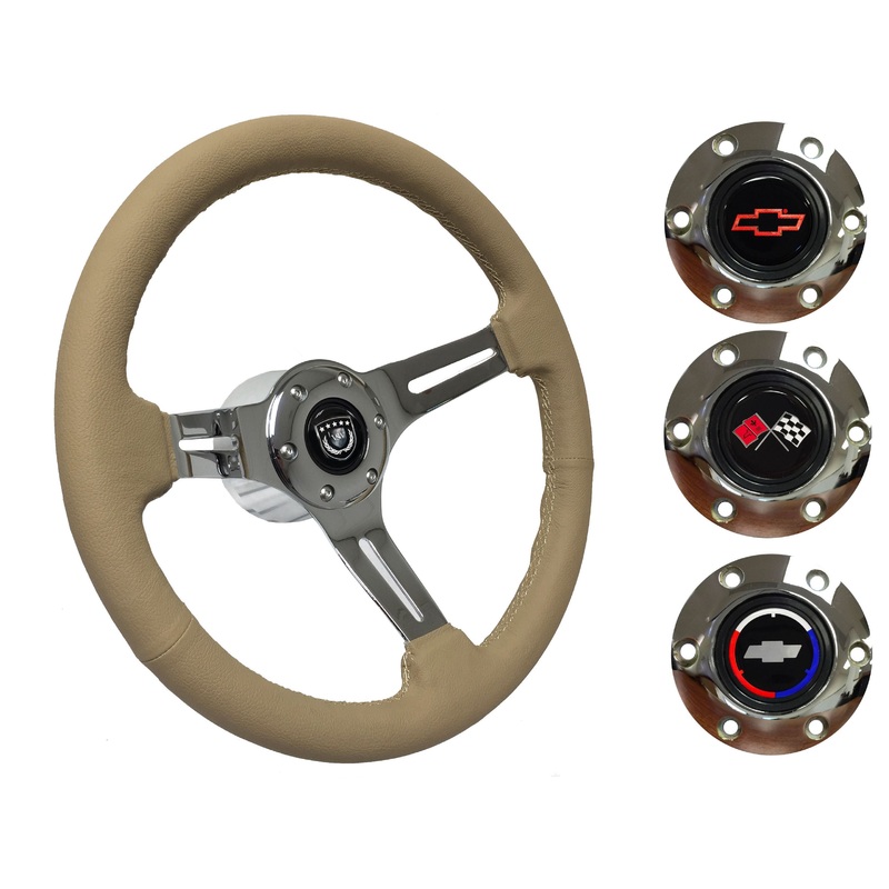 1970-88 Monte Carlo Steering Wheel Kit | Tan Leather | ST3012TAN