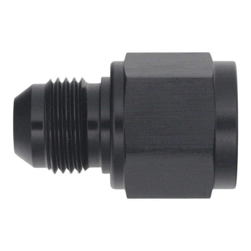 DeatschWerks 10AN Female Flare to 8AN Male Flare Reducer – Anodized Matte Black