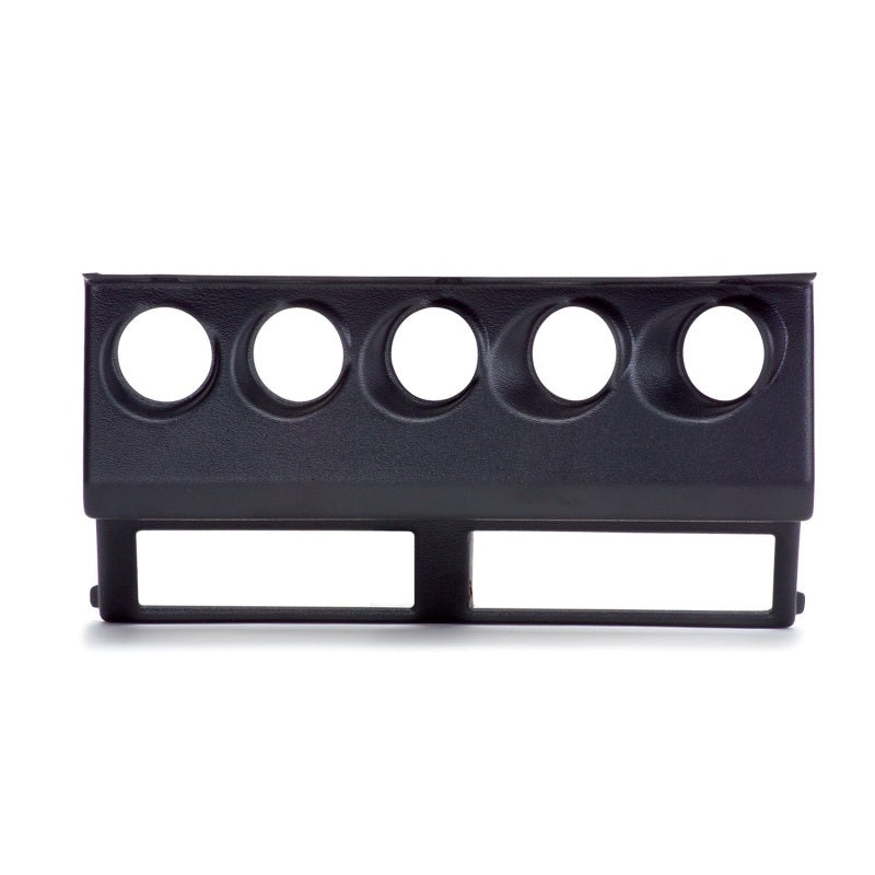 Autometer 87-95 Jeep Wrangler YJ Black Cluster Bezel – Holds Five 2-1/16in Gauges